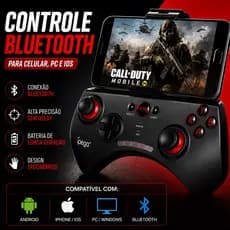 Controle Bluetooth iPega para Celular Android iPhone PC Gamer Sem Fio