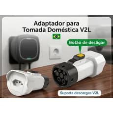 Adaptador V2L Type 2 16A Transforme seu Carro Elétrico em Tomada | Para BYD e Veículos EV
