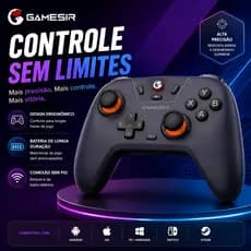 Controle Gamer GameSir Nova Lite T4 Wireless Anti Drift para Nintendo Switch PC e Celular