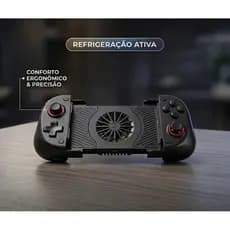 Controle Gamepad X3 2 em 1 com Resfriamento | Jogue sem Travar no Celular (Android/iOS)