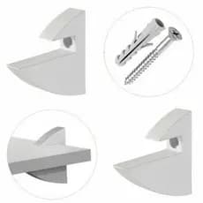 Kit 10 Suportes Bico De Tucano Para Prateleira De 15mm