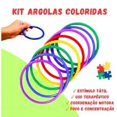 Kit Argolas Coloridas Arremesso ao Alvo