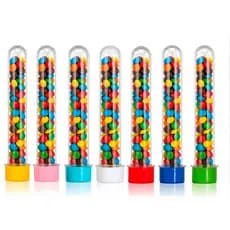 KIT Tubetes Acrílico 13cm - Decoração Lembrancinhas Para Festa Aniversário