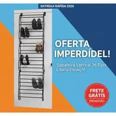 Sapateira Vertical 36 Pares Organizador Sapatos Parede - Libera Espaço Entrega Rápida 2026