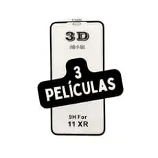 Kit 3 Películas Vidro Para iPhone 16 Pro max/XR/11/12/13/13 Pro Max/14 Pro Max/15 Pro Max/17 Pro Max