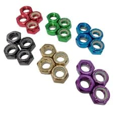 Jogo de Porcas TRUCK Skate e Longboard Color NUTS SOURCE
