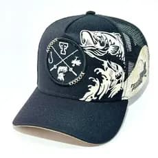 Boné Texas Field Original Trucker Americano Tela Respirável Confortável Estilo Pesca Country Agro