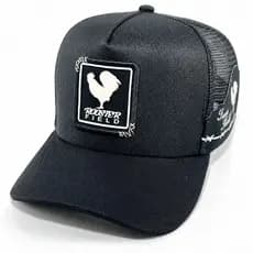 Boné Texas Field Original Trucker Americano de Tela Respirável Confortável Estilo Country Agro Rural