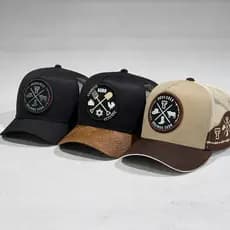 kit 3 Bonés Texas Field Originais Trucker Tela Respirável Confortável Estilo Sertanejo Country Agro.