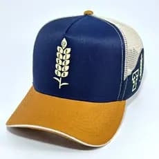 Boné Texas Field Original Trucker Americano de Tela Respirável Confortável Estilo Country Agro Rural