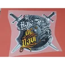 Estampa dtf termocolante EVANGELICA A RAIZ DE DAVI para camiseta 25cm grande pronta para aplicacao  pode-se aplicar com