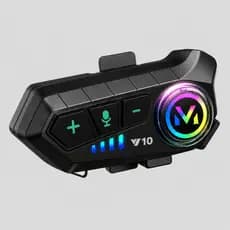 Fone Bluetooth  Y10 Para Capacete De Moto  Música GPS Chamadas IPX6
