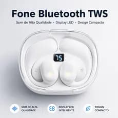 Fone Bluetooth Sem Fio Y02 TWS Esportivo Com Gancho De Orelha Antiqueda Microfone HD