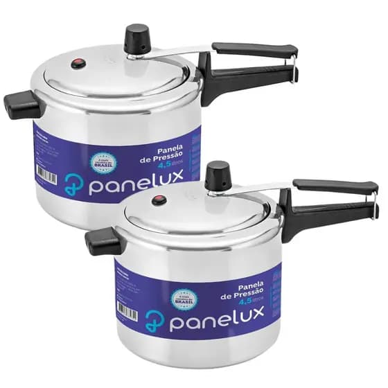 Kit 2 Panelas de Pressão Panelux 4,5 Litros Original Com Selo Inmetro