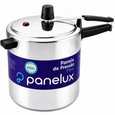 Panela De Pressão Panelux 7 Litros Alumínio Polido Fechamento Externo