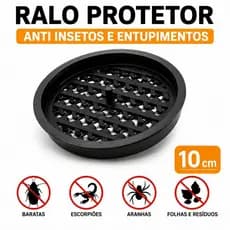 TELA RALO ANTI INSETOS 10CM PROTETOR CONTRA BARATAS E ESCORPIÕES