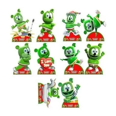Decoração Gummy Bear - 10 Displays De 30cm