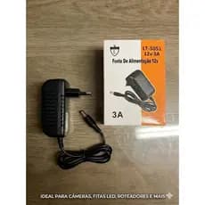 Fonte 12V 3A Bivolt AC/DC Adapter 2,5mm Para Fita Led Cftv Dvr