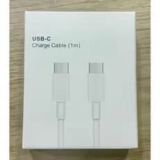 Cabo Tipo USB C para USB C 1 Metro Cor Branco