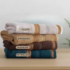 Toalhas Banhão Kit com 4 -100% Algodão Ultra Macias e Absorventes Tamanho 80cm x 1,50m