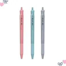 Kit Caneta Bpx Retratil Cis 3 Cores Ponta Fina 0.7mm