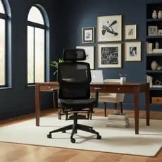Cadeira Escritório Ergonomia Office Preto Posture 8088