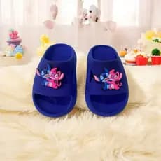 Chinelo Slide Nuvem Infantil para Menina Personagens Stitch Leveza e Conforto em Cada Passo!