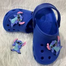 Babuche Infantil  Stitch Azul |Leve, Confortável e Antiderrapante
