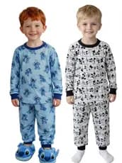 Kit 4 Peças Pijama Infantil Menina Manino Manga Comprida Tamanho 1 ao 12 Anos Blusa e Calça C/ Punho Afd