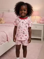 Pijama infantil Feminino Masculino Estampado Personagem Barato Premium Bonito Diferenciado Afd