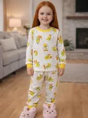 Pijama Infantil Bebe Menina Menino Manga Longa Estampas Fofa Conforto Infantil Feminino Frio Afd