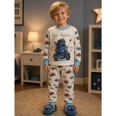 Pijamas Infantil Menino Manga Comprida Pijaminha Infantil Masculino Inverno Nome Personalizado Afd