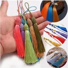 Aplique Pingente Tassel Tulipa | Tassel de Luxo | Tacel de 9cm 10unidades