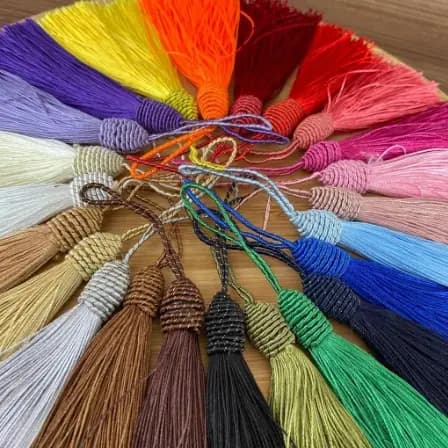 10 Unidades Pingentes Tassel Tulipa Luxo - 9cm Artesanato resina