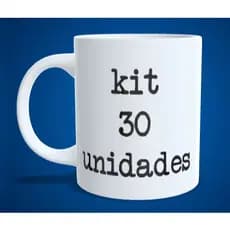 Kit 30 canecas cerâmica 325ML personalizadas - Escolha Entre Nossas Artes ou Envie a Sua