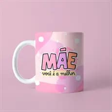Caneca cerâmica personalizada dia das Mães com FOTO e NOME