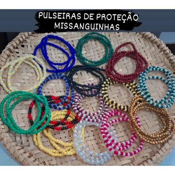 PULSEIRAS DE PROTEÇÃO DOS ORIXÁS TAMANHO ATE 20CM SOB-ENCOMENDAS