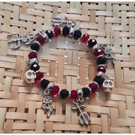 PULSEIRA POMBA GIRA ROSA CAVEIRA 💀 🌹/ UMBANDA E CANDOMBLÉ