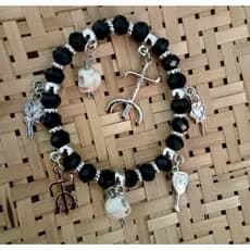 PULSEIRA POMBA GIRA ROSA CAVEIRA 💀 🌹,  ROSA NEGRA  , PADILHA DAS ALMAS , FARRAPO