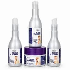 KIT COMPLETO PARA CABELOS LOIROS, LOIRO PLATINADO, GRISALHOS MAIS HIDRATAÇÃO BRILHO TRATAMENTO PROFISSINAL EM CASA