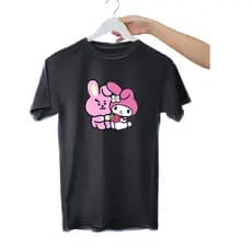 Camisa Feminina Masculina Kpop Estampa Bt21 Cooky e Hello Kitty