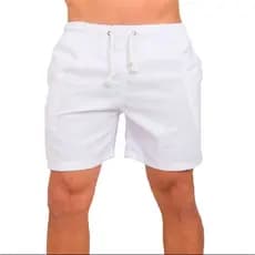 Bermuda Masculina de Linho Básica Praia Verão