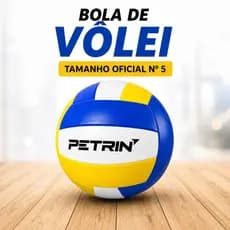 Bola de Vôlei Tamanho 5 PVC Quadra Praia Rua Escola Lazer