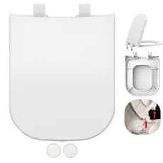 Assento Tampa Vaso Gap Roca Polipropileno Gelo Retira Fácil 1.6gpf 6lpf