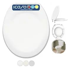 Assento Sanitário Diamantina Sabará Icasa Original Oval Branco