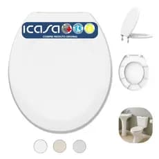 Tampa de Vaso Sanitário Diamantina para Bacia Icasa Original Cores 1.6gpf 6lpf
