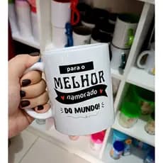Caneca Dia dos Namorados - Para o melhor namorado do mundo - Presente