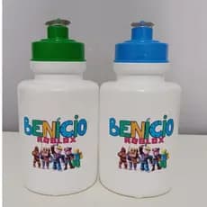 Kit. 2-Uni  Garrafinha Plástica Personalizada com Nome infantil. 300ml