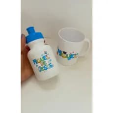 Kit Caneca e squeeze Infantil Personalizados Com Nome!!
