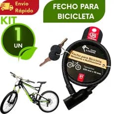KIT (5/4/3/2/1) Cadeado Para Bicicleta Resistente e Multifuncional Com Cabo De Aço 65 Cm